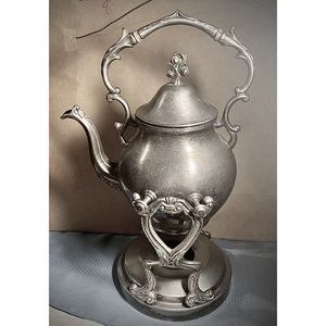 ANTIQUE  Silver Electro Plate  Victorian  Teapot on Tilting Stand
